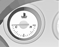 Zeigt die Kühlmitteltemperatur an.