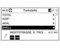 Unter der Liste werden detaillierte Informationen