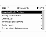 Umkreis aktuelle Position