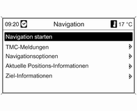 Navigation starten