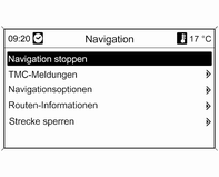 Navigation stoppen