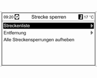 Streckenliste