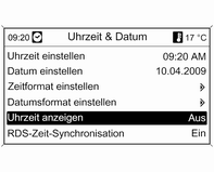 Den MENU-Knopf drehen, um die