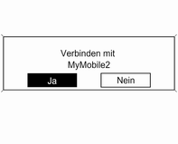 Sobald das Mobiltelefonsystem das