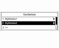 Gewünschtes Mobiltelefon auswählen