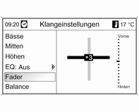 Fader wählen.