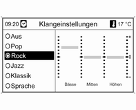 EQ auswählen (Equalizer).