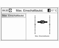 Die CONFIG-Taste drücken, um das