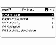 Favoriten-Liste