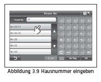Geben Sie die Hausnummer mit der