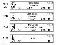 Mehrmals auf die Taste CD/AUX