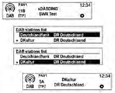 Drehknopf MENU-TUNE drehen, um